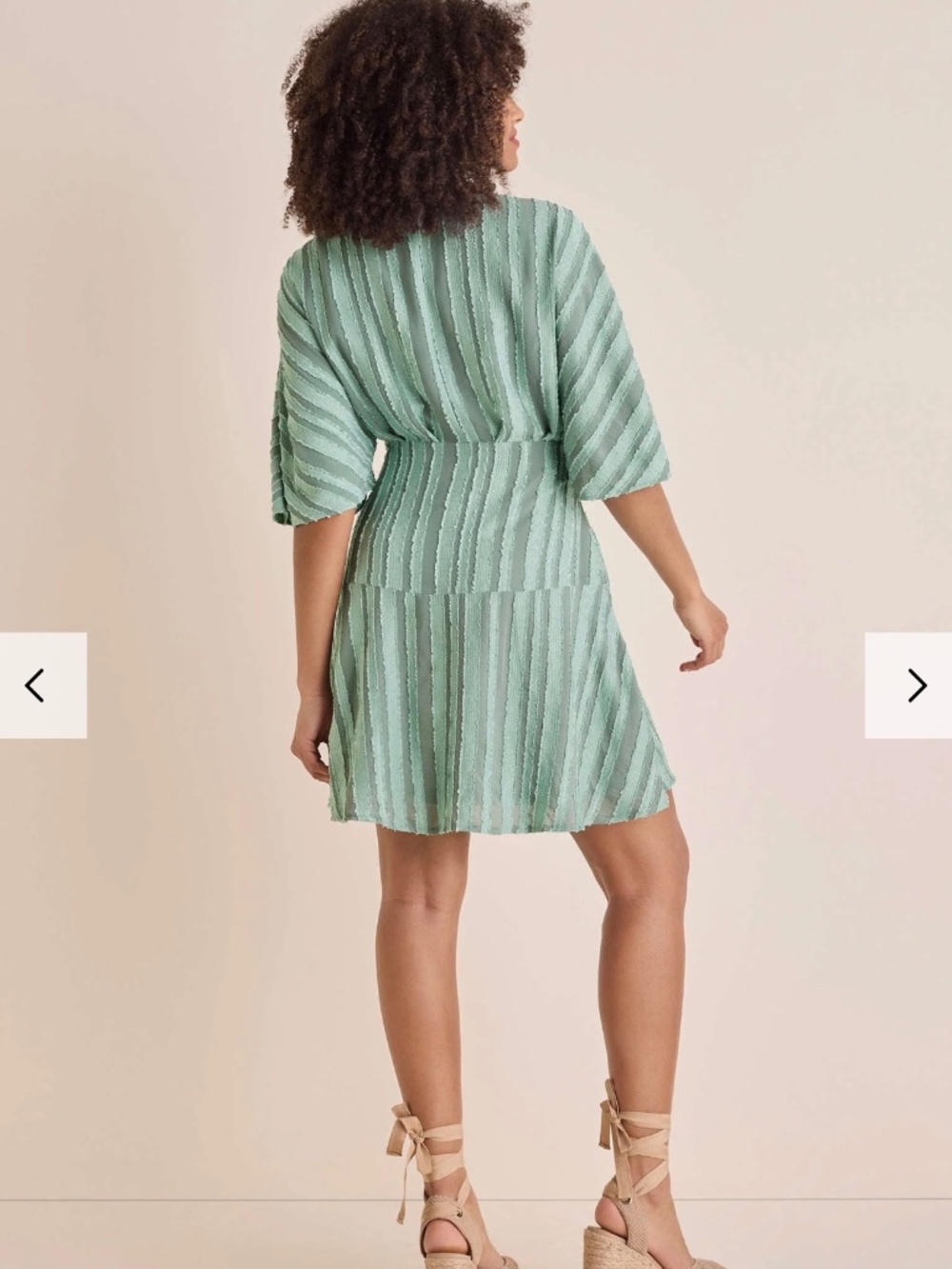 Dolman Sleeve Mini Dress - Iceberg Green NEW! - Picture 2 of 8